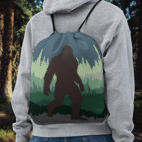 Forest Squatch Drawstring Pack
