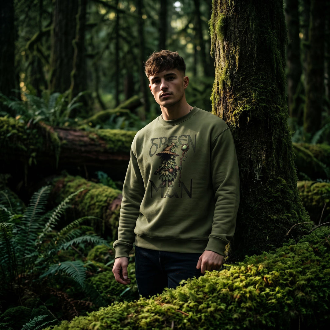 Green Man Forest Guardian Sweatshirt