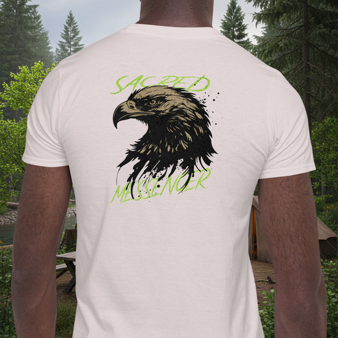 Sacred Messenger Tee – Olympic Eagle Cotton