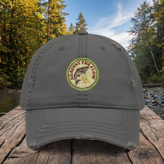 Against the Flow Sol Duc Dad Hat – Salmon Twill