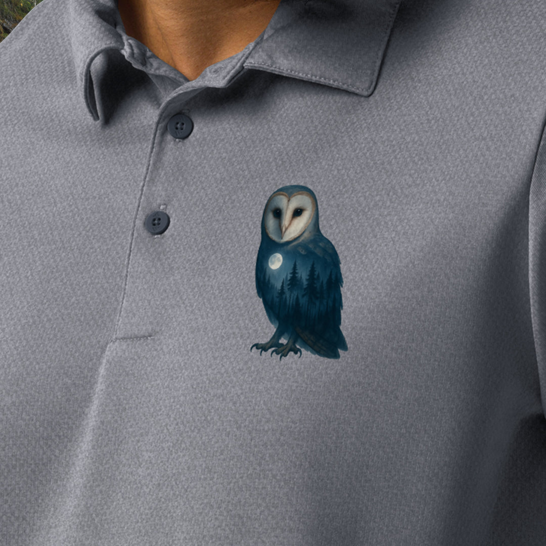 Moonrise Owl Space-Dyed Polo – Adidas Recycled Performance