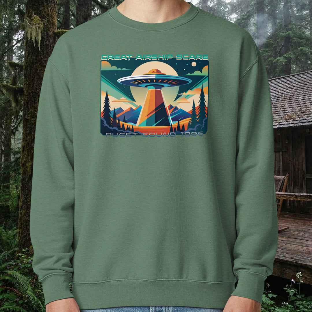 1896 Airship Scare Crewneck – Puget Sound Lore Fleece
