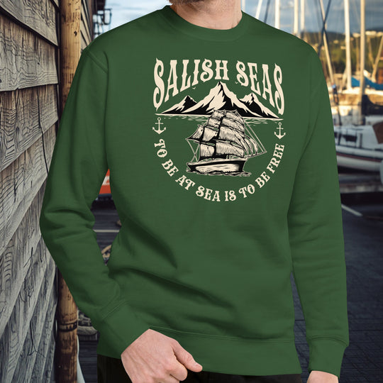 Salish Seas Sweatshirt – To Be at Sea Is to Be Free