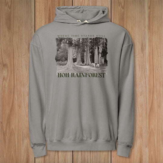 The Hoh Rainforest "Time Stands Still" Lightweight Hoodie