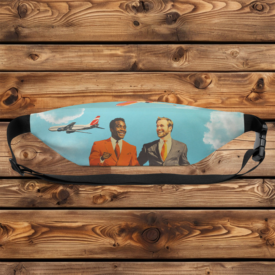 Fly With Friendly Guys Vintage Aviation Fanny Pack – For Skyway Wanderers &amp; Tarmac Cryptids
