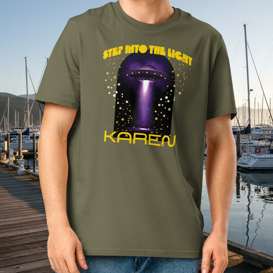 Step Into the Light UFO Tee – Organic Cotton Peninsula Abduction Graphic