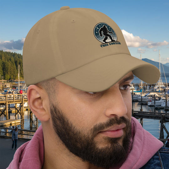 Tree Knocker Dad Hat – Sasquatch Night Patch Cotton Cap