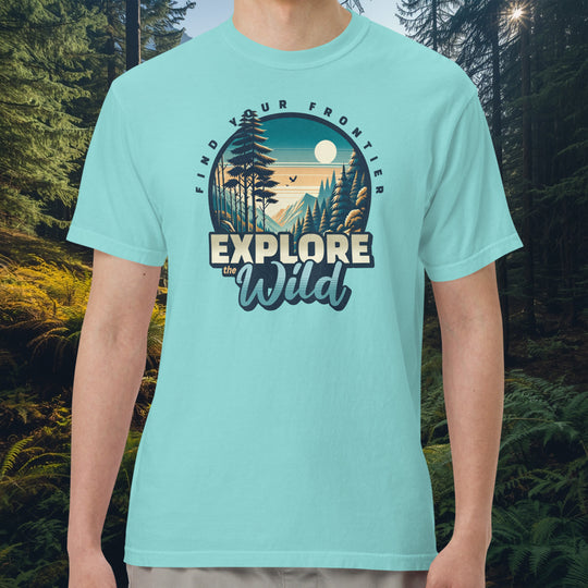 Explore the Wild T-Shirt – Mountain Scene