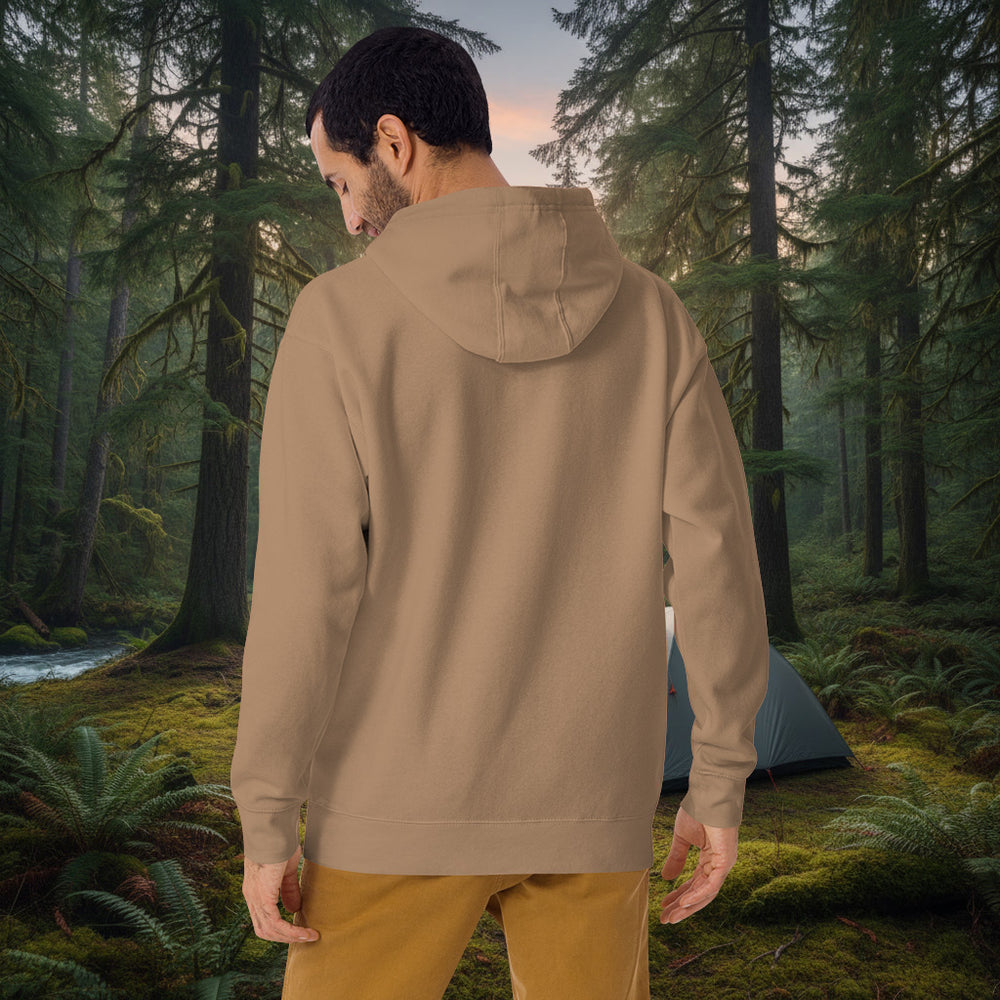Starry Nights Hoodie – Campfire Night Forest Cotton Blend Pullover