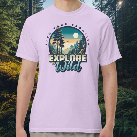 Explore the Wild T-Shirt – Mountain Scene