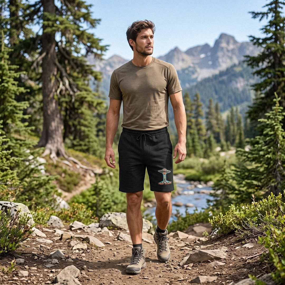 Escape Velocity Fleece Shorts – UFO Beam Ready