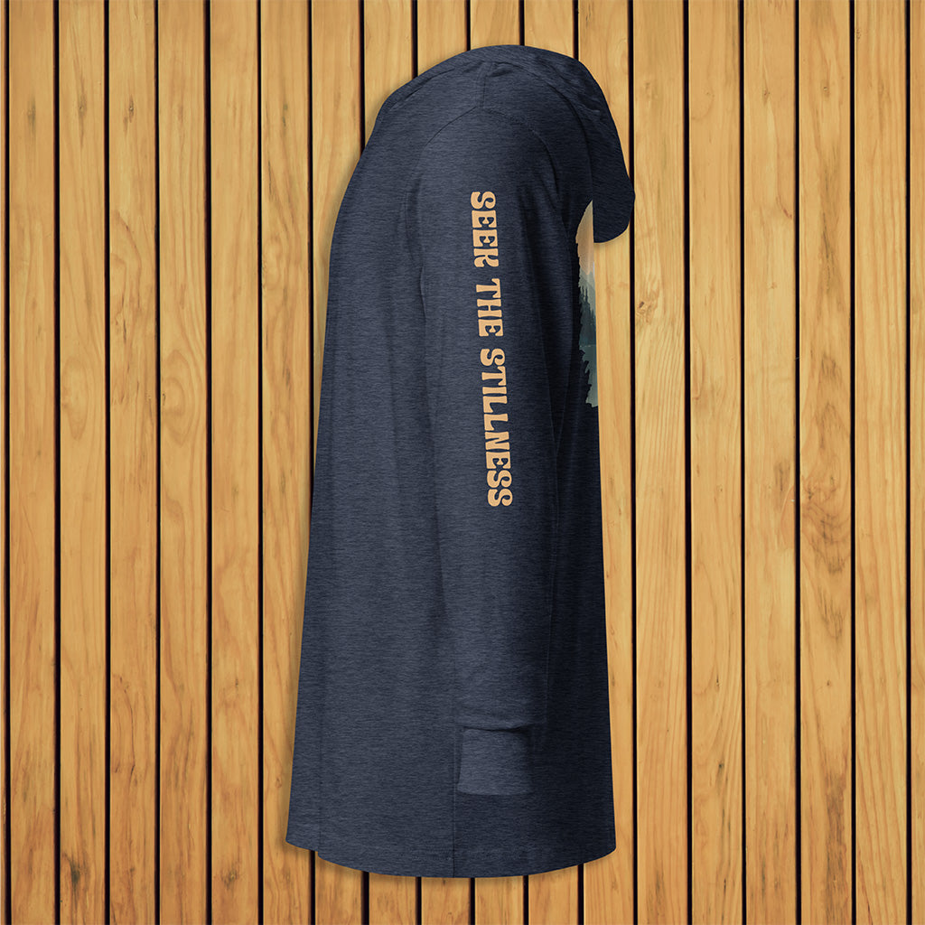 The Lake Crescent "Seek the Stillness" Lightweight Hooded Tee