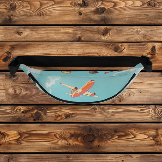 Fly With Friendly Guys Vintage Aviation Fanny Pack – For Skyway Wanderers &amp; Tarmac Cryptids