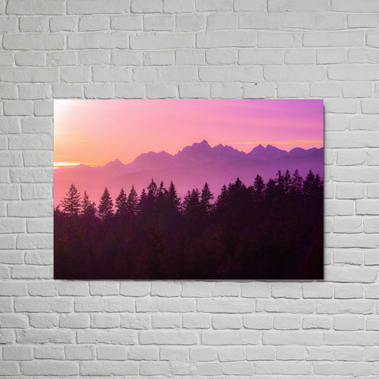 Twilight Olympic Sun Wall Art - Glossy Metal Print