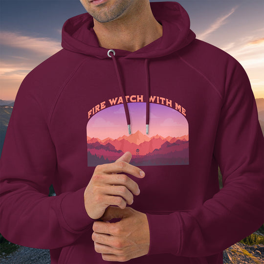 Fire Watch With Me Hoodie – Olympic Lookout Eco Raglan Pullover