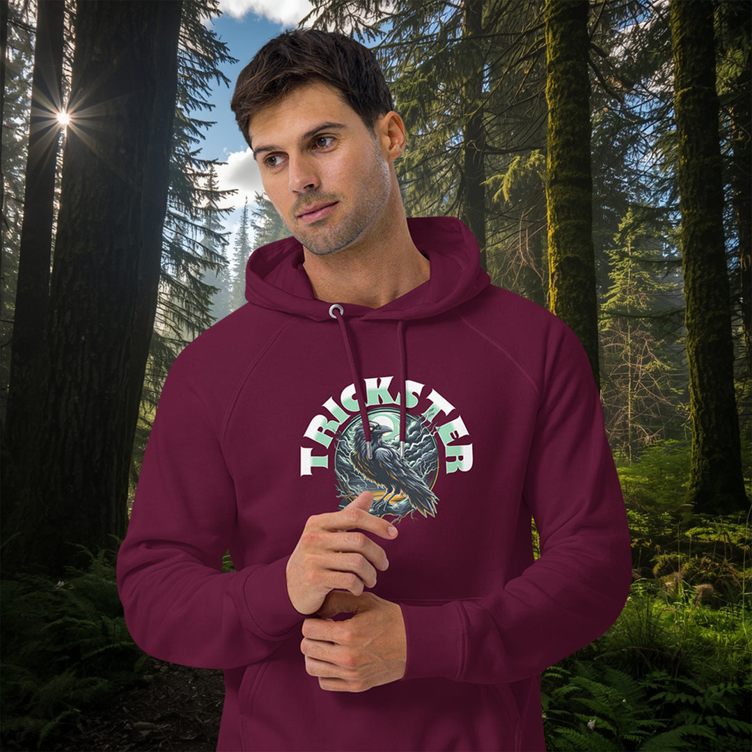 Olympic Trickster Hoodie – Raven Raglan Sweatshirt