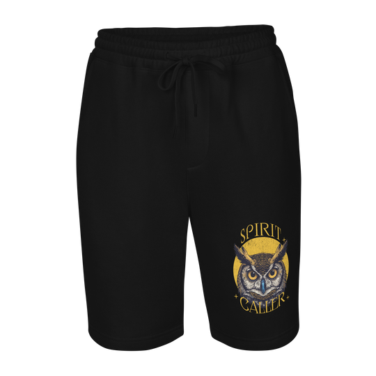 Spirit Caller Fleece Shorts – Owl Wisdom Lounge