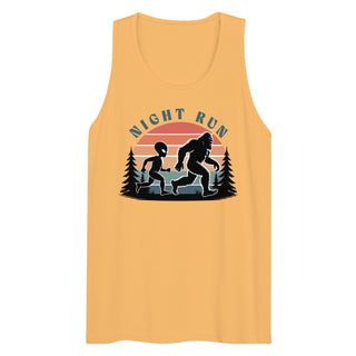 Night Run Tank – Sasquatch & Alien Trail Premium Muscle Shirt