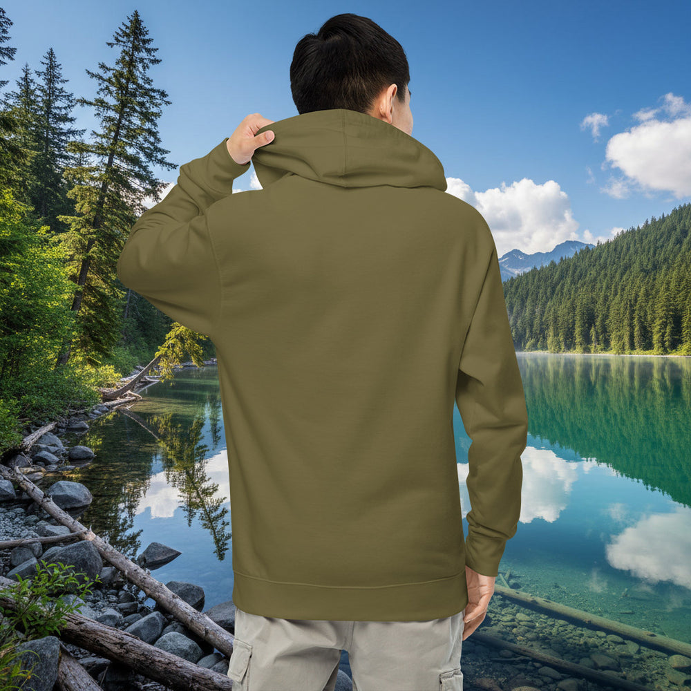 Seek The Stillness Hoodie – Peninsula Lake Sunrise Cotton Blend Pullover