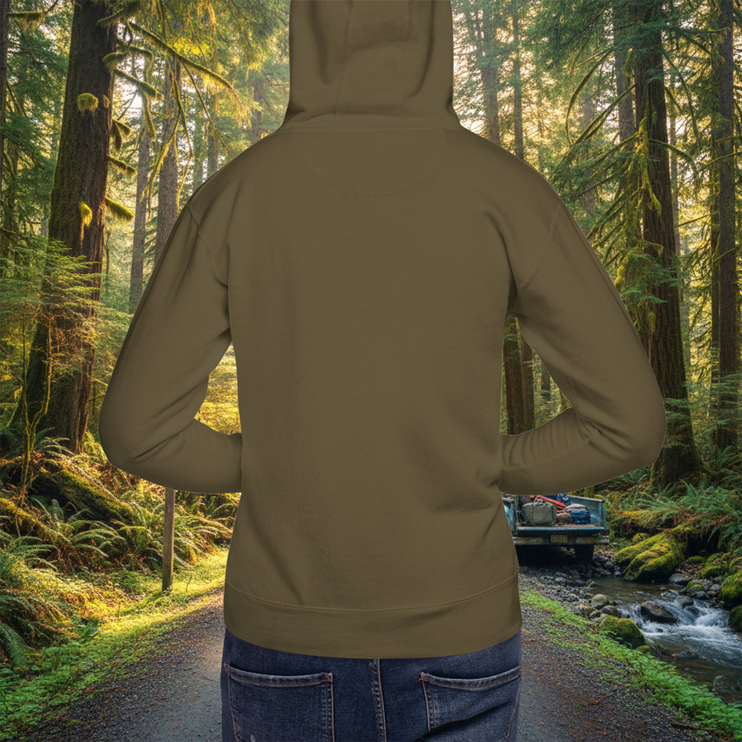 The Wild Awaits Hoodie – Sasquatch Silhouette Cotton Blend Pullover