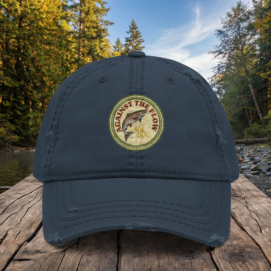 Against the Flow Sol Duc Dad Hat – Salmon Twill