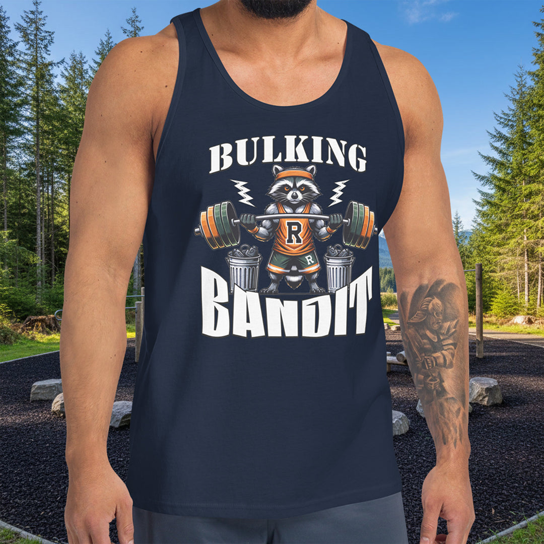 Bulking Bandit Tank – Trash Panda Gains Muscle Shirt