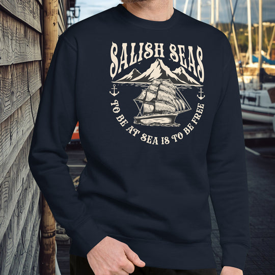 Salish Seas Sweatshirt – To Be at Sea Is to Be Free