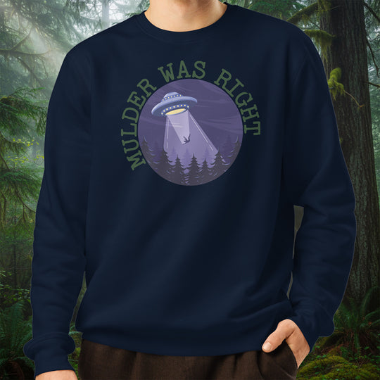 Mulder Was Right Organic Crewneck Sweatshirt