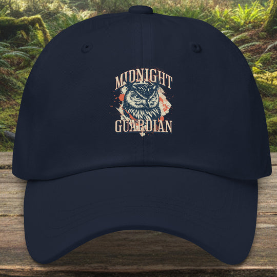 Midnight Guardian Owl Dad Hat – Chino Twill Low Profile