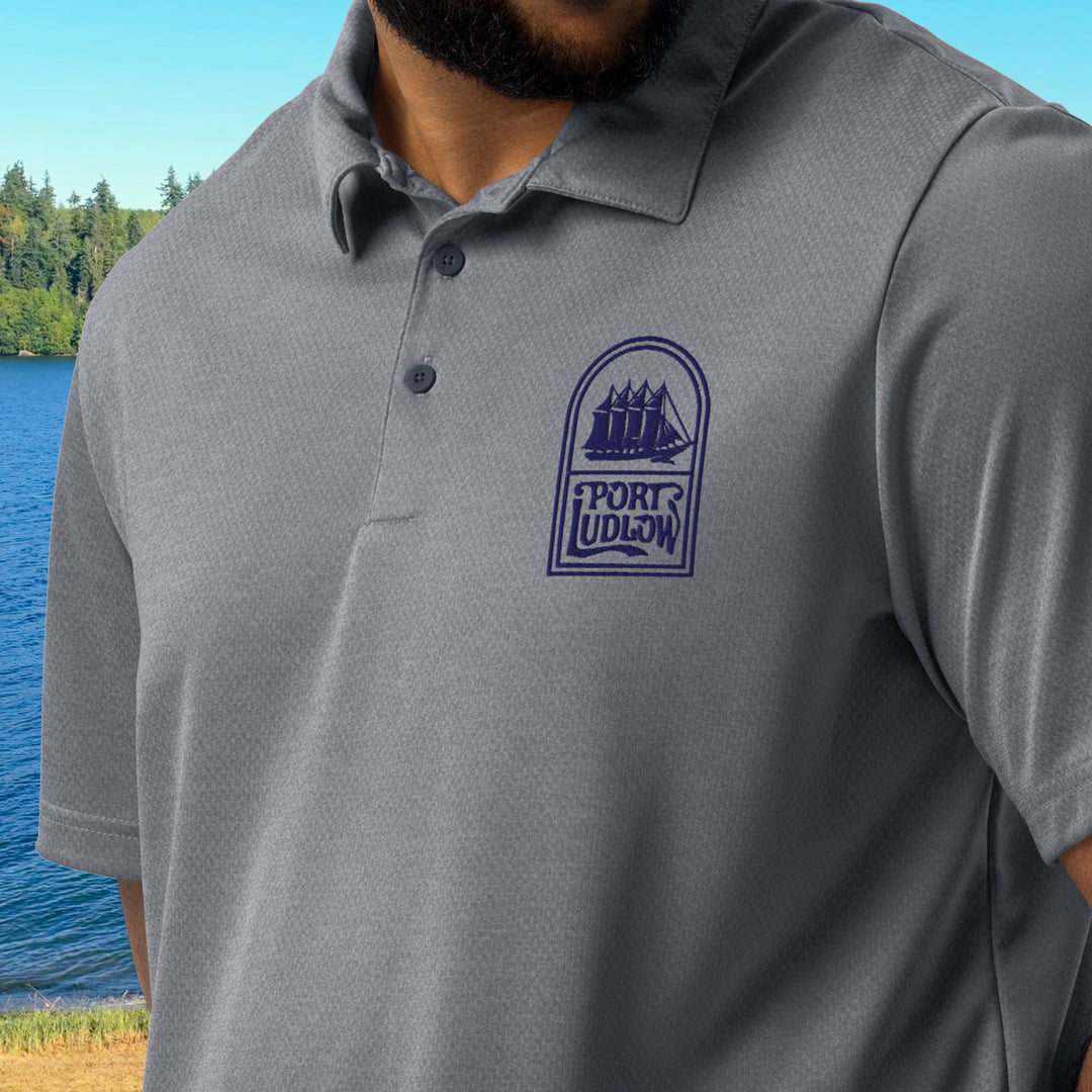 Embroidered Port Ludlow Adidas Polo – Sailboat Design (Recycled Fabric)
