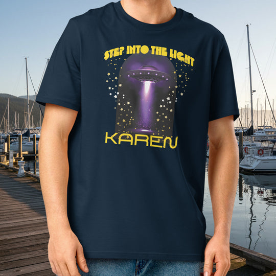Step Into the Light UFO Tee – Organic Cotton Peninsula Abduction Graphic