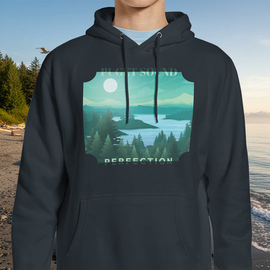 Puget Sound Perfection Hoodie – Misty Inlet Cotton Blend Pullover
