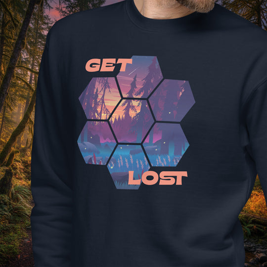 Get Lost Crew Sweatshirt – Firefly Forest Fleece Pullover