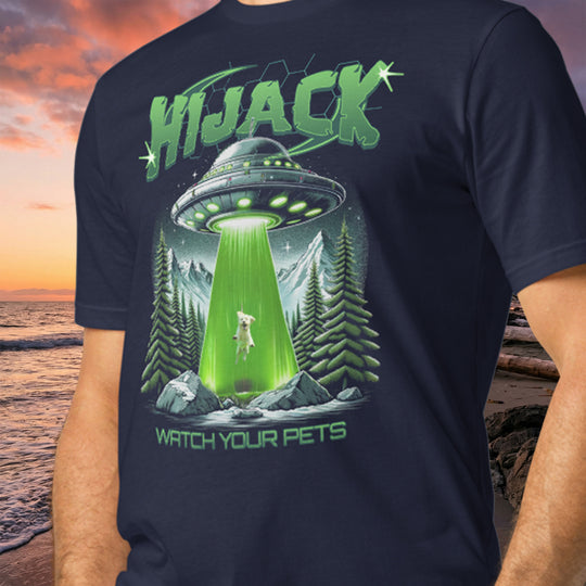 UFO Hijack Tee – Under ArmourⓇ Athletic Shirt (60% Cotton, 40% Polyester)