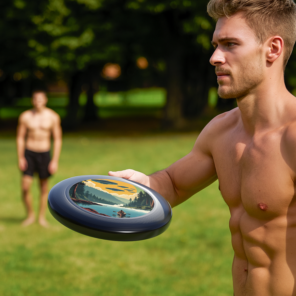 OG Flying Saucer Sighting Frisbee  – ‘50s-Inspired Design (Durable Plastic)
