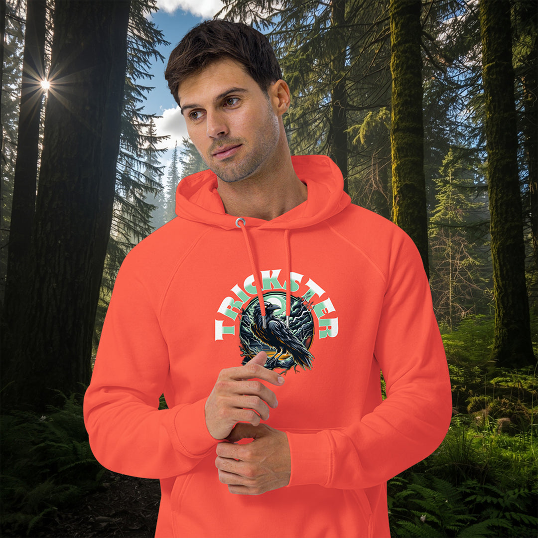 Olympic Trickster Hoodie – Raven Raglan Sweatshirt