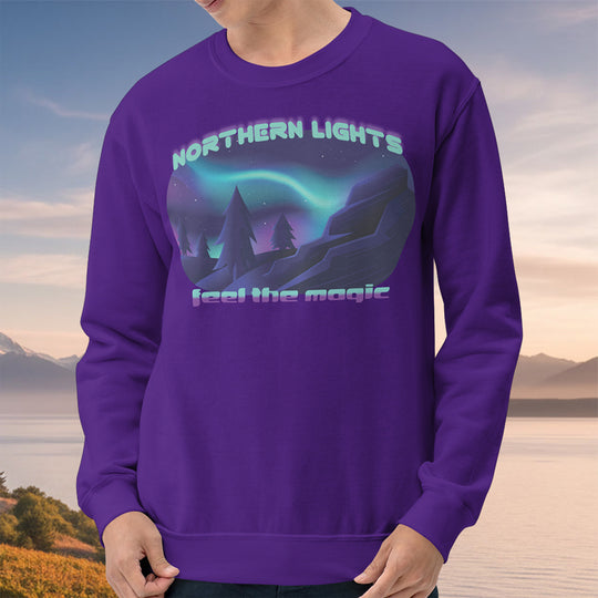 Northern Lights Feel the Magic Crewneck Sweatshirt