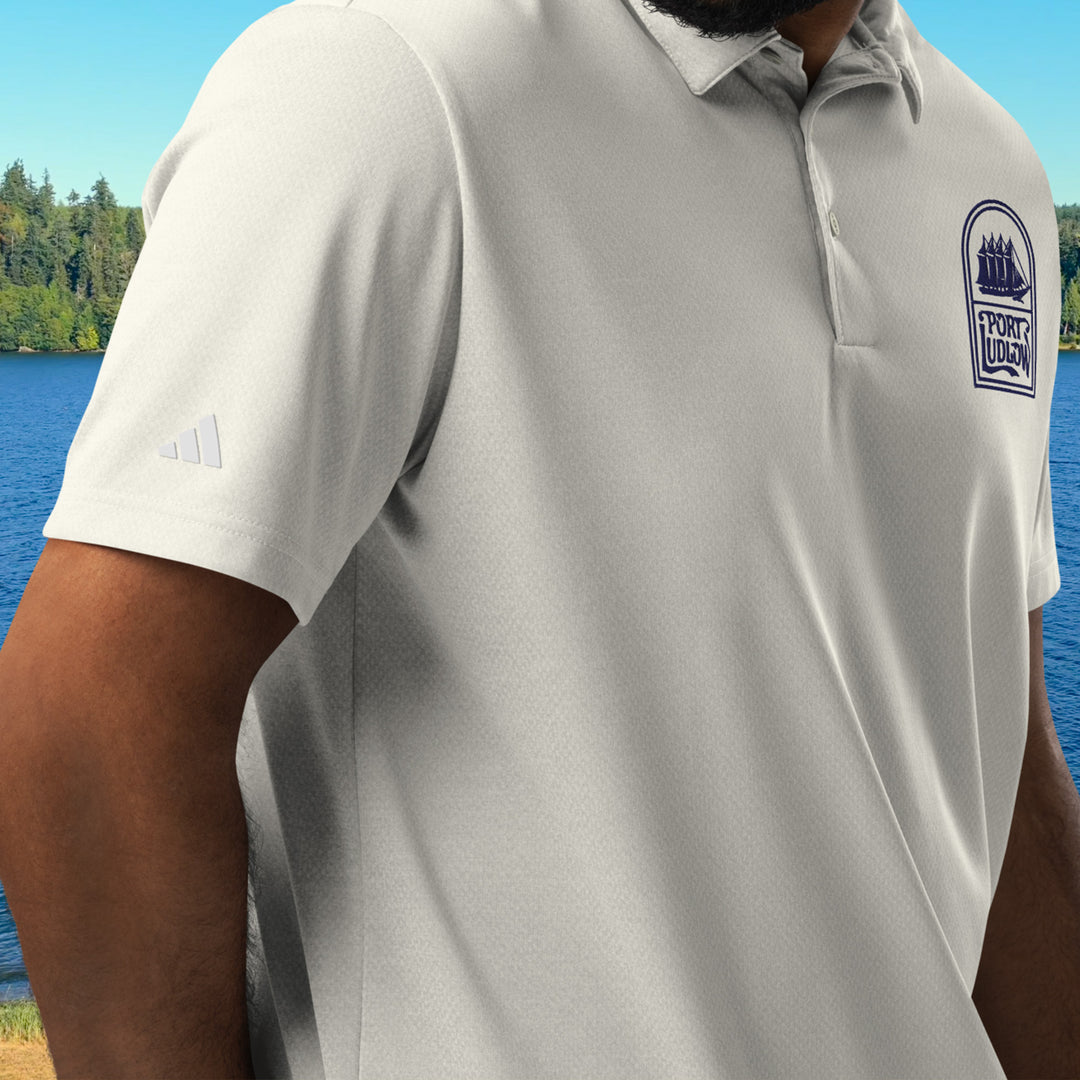 Embroidered Port Ludlow Adidas Polo – Sailboat Design (Recycled Fabric)