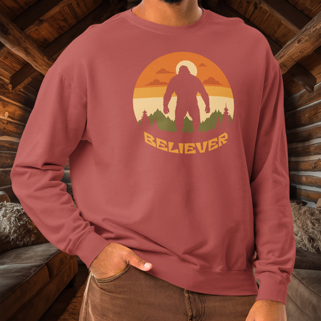 Sasquatch Trail Tracker Crewneck – Deep Woods Cotton