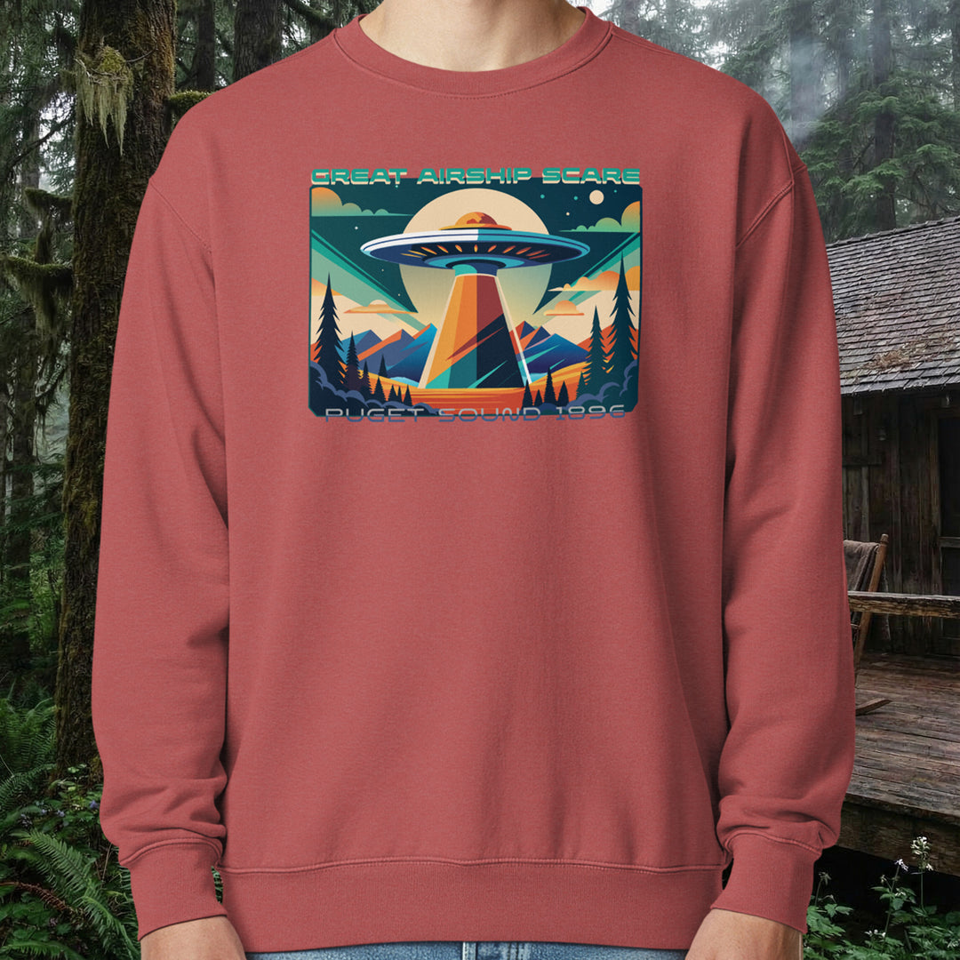 1896 Airship Scare Crewneck – Puget Sound Lore Fleece
