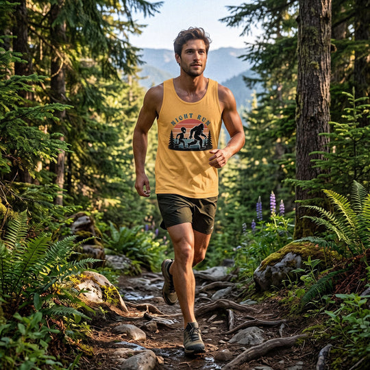 Night Run Tank – Sasquatch &amp; Alien Trail Premium Muscle Shirt