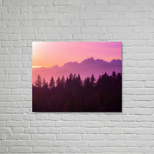 Twilight Olympic Sun Wall Art - Glossy Metal Print