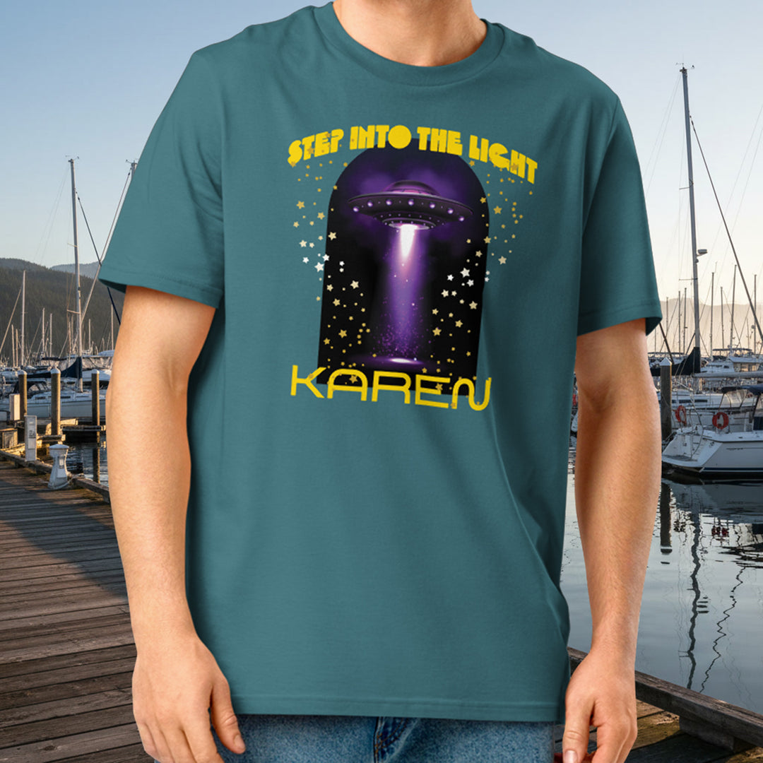 Step Into the Light UFO Tee – Organic Cotton Peninsula Abduction Graphic