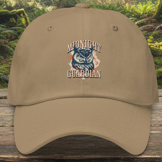 Midnight Guardian Owl Dad Hat – Chino Twill Low Profile