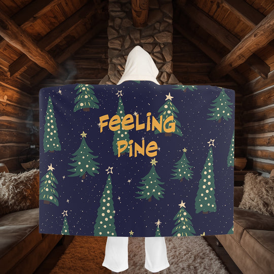 Feeling Pine Hooded Sherpa Blanket – Olympic Starlight Fleece