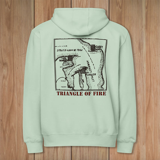 The Triangle of Fire Premium Zip Hoodie
