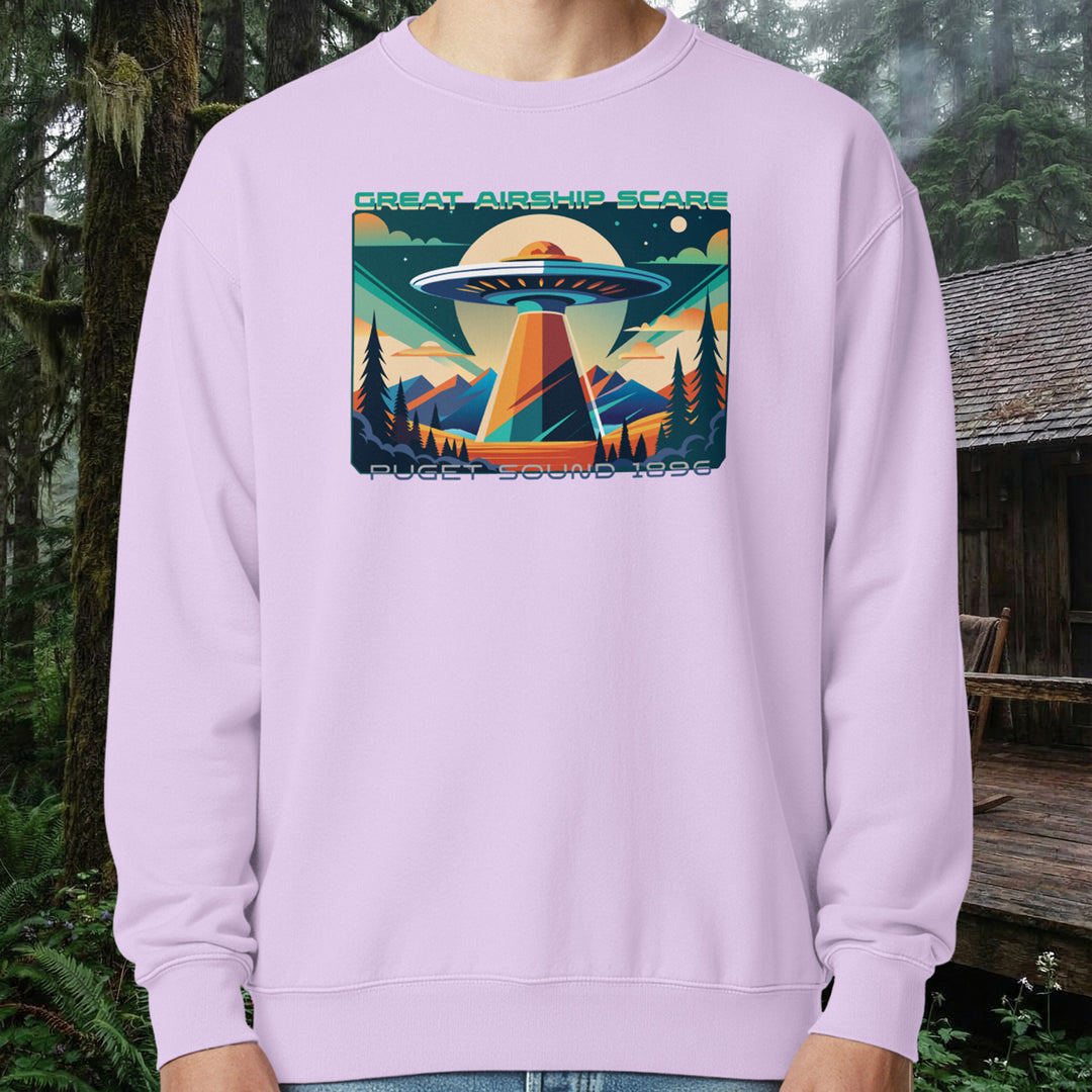 1896 Airship Scare Crewneck – Puget Sound Lore Fleece