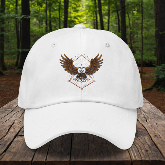 Eagle Geometry Dad Hat – Chino Twill Low Profile