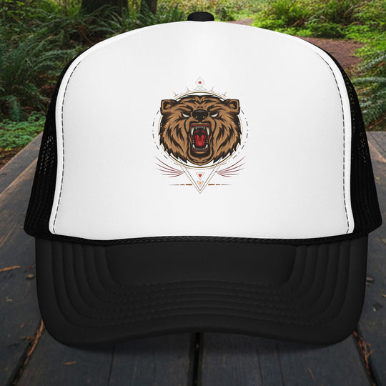 Bear-ometric Foam Trucker Hat – High-Profile Snapback