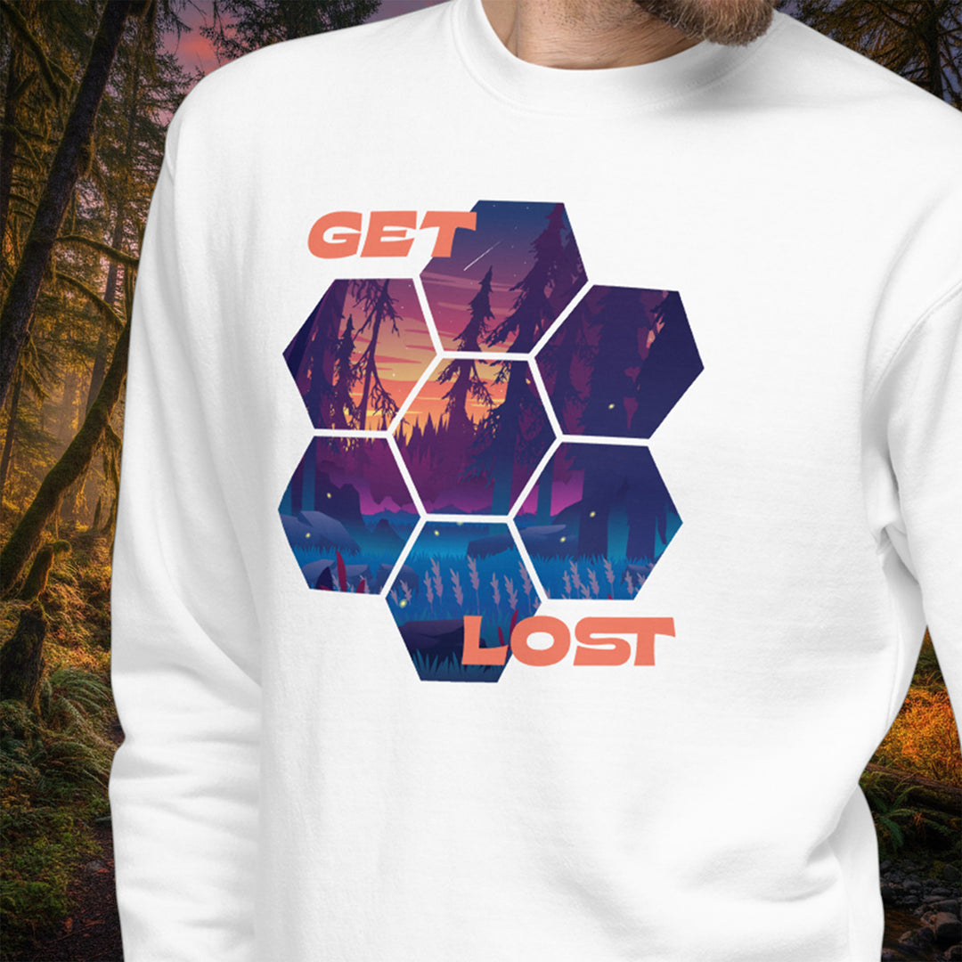 Get Lost Crew Sweatshirt – Firefly Forest Fleece Pullover